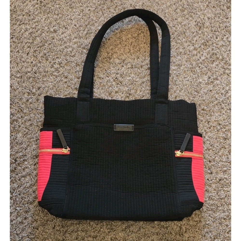 Vera Bradley Deluxe Small Vera Hot Angles Colorblock Work School Bag